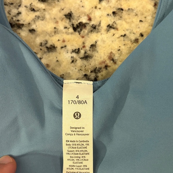Lululemon Align Oasis Blue Bodysuit Size 4 NWT - Picture 5 of 8